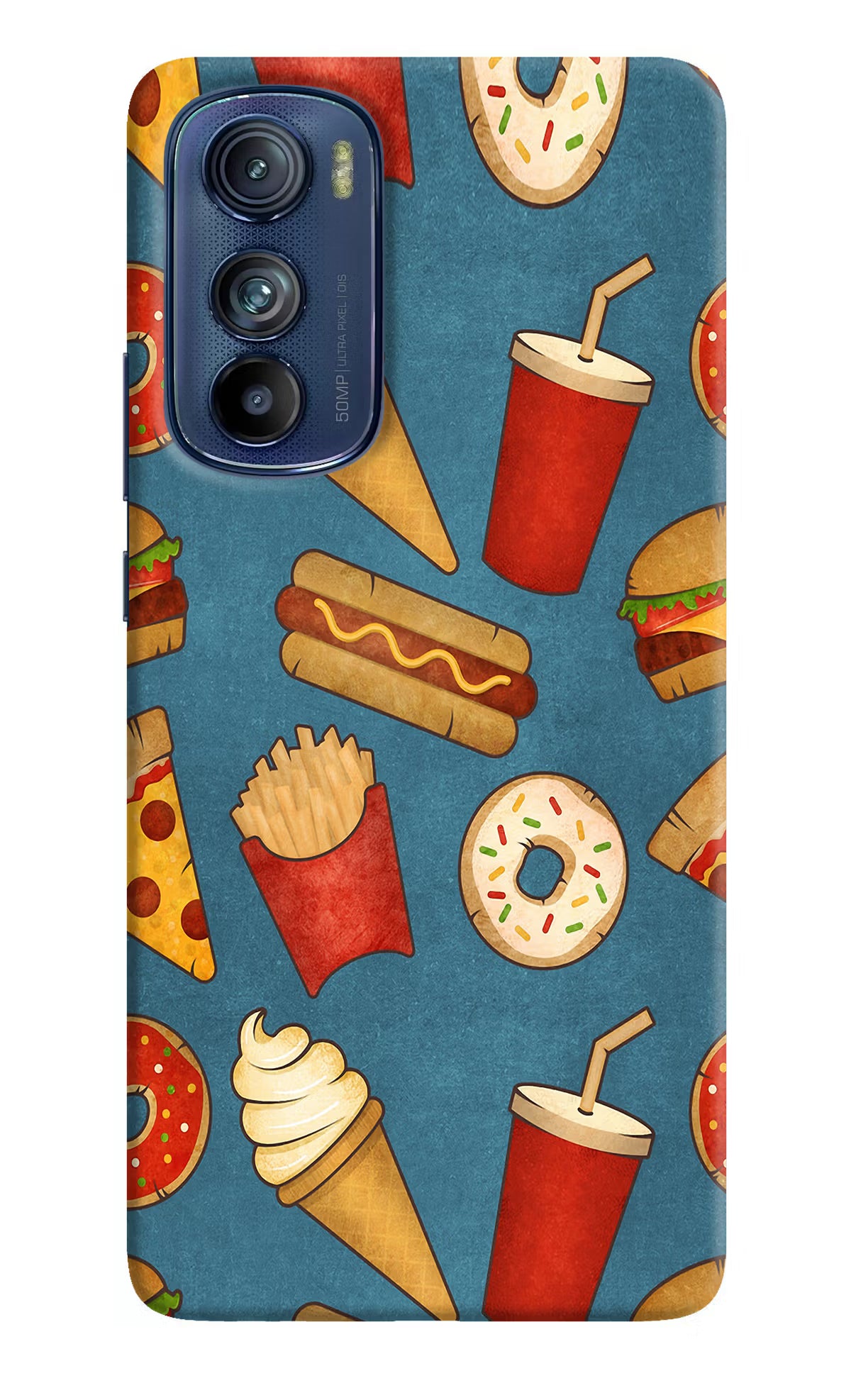 Foodie Moto Edge 30 Hard Case Back Cover by Casekaro