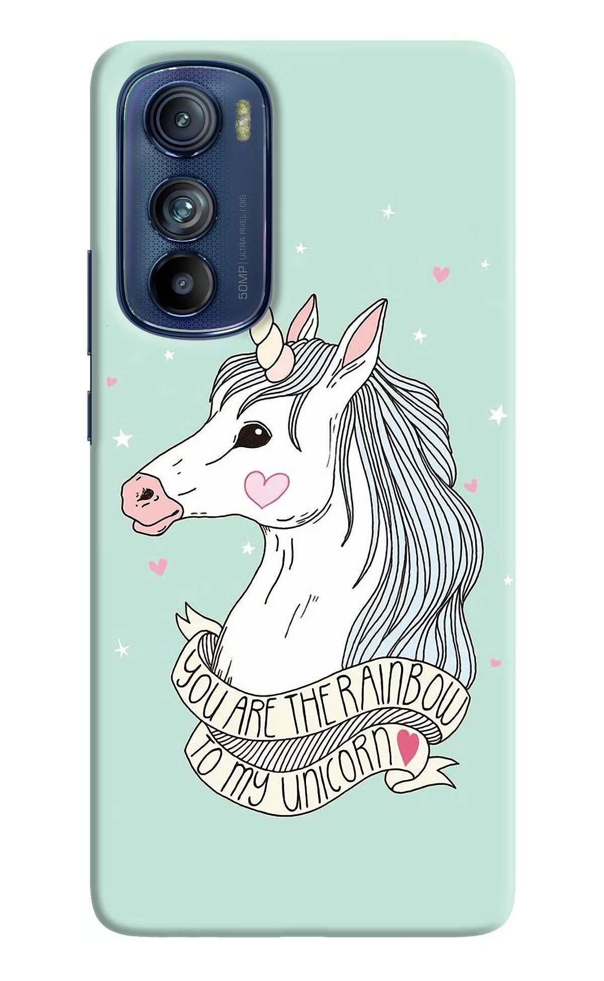 Unicorn Wallpaper Moto Edge 30 Hard Case Back Cover by Casekaro