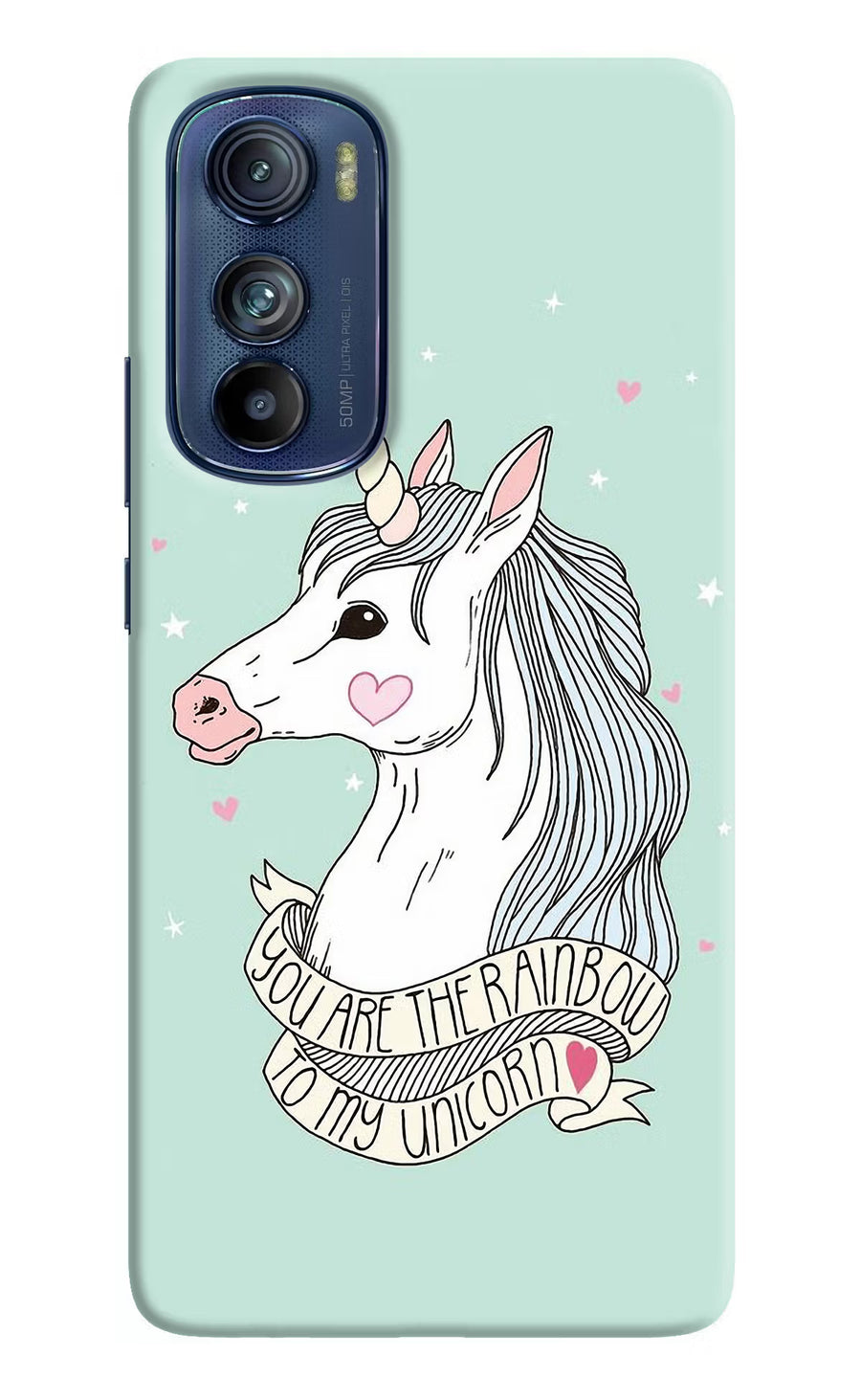 Unicorn Wallpaper Moto Edge 30 Back Cover, Hard case