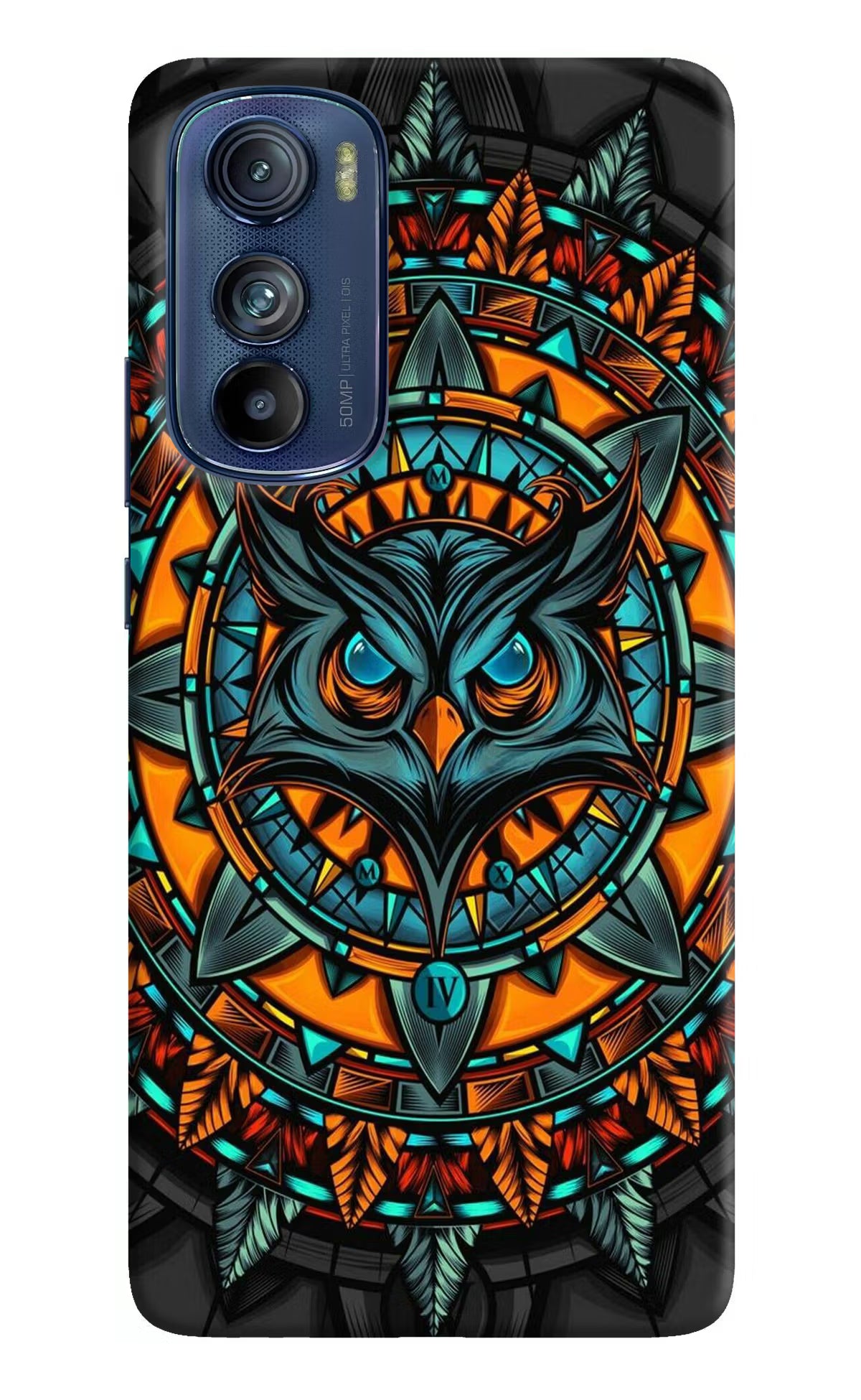 Angry Owl Art Moto Edge 30 Hard Case Back Cover by Casekaro