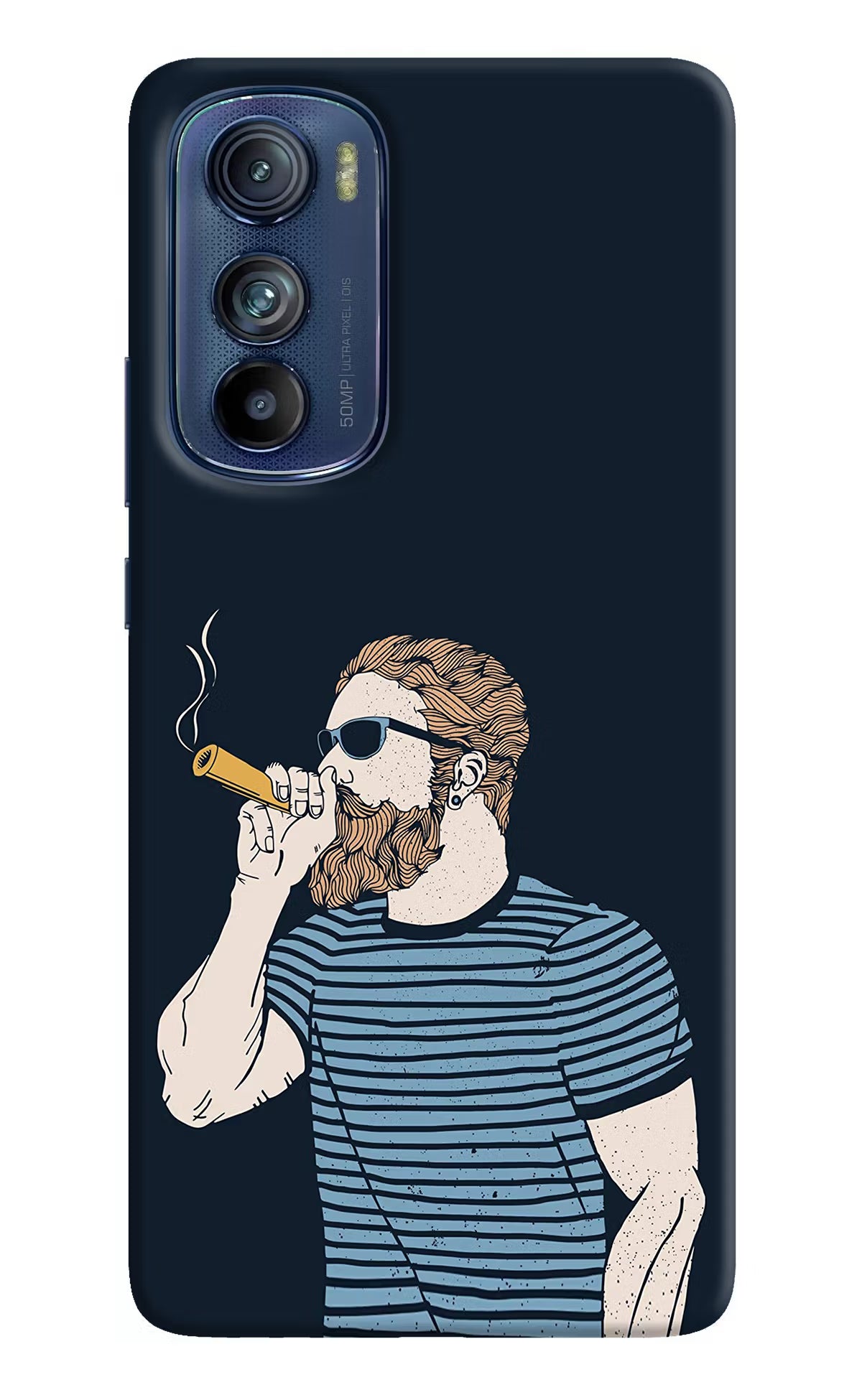 Smoking Moto Edge 30 Hard Case Back Cover by Casekaro