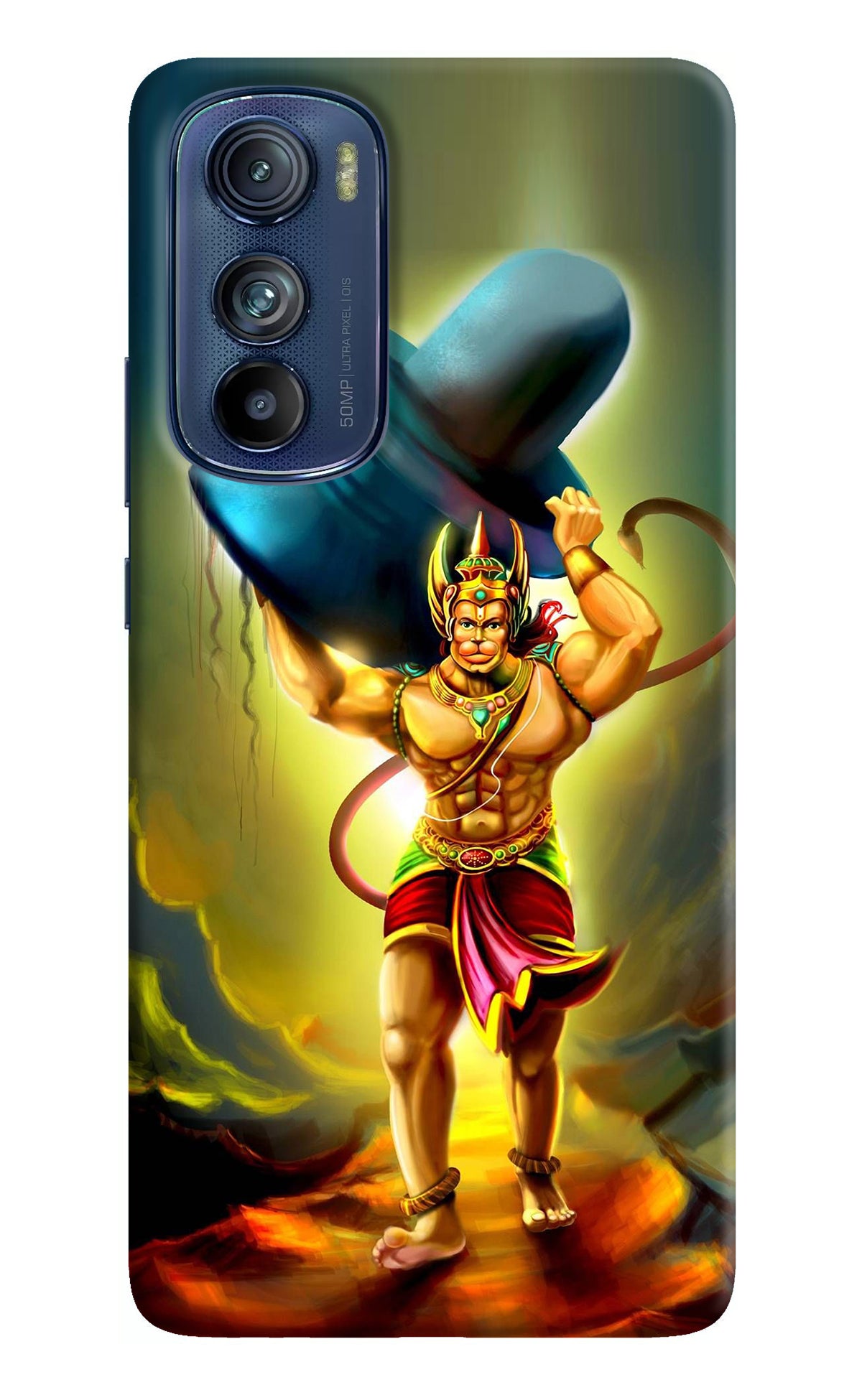 Lord Hanuman Moto Edge 30 Back Cover