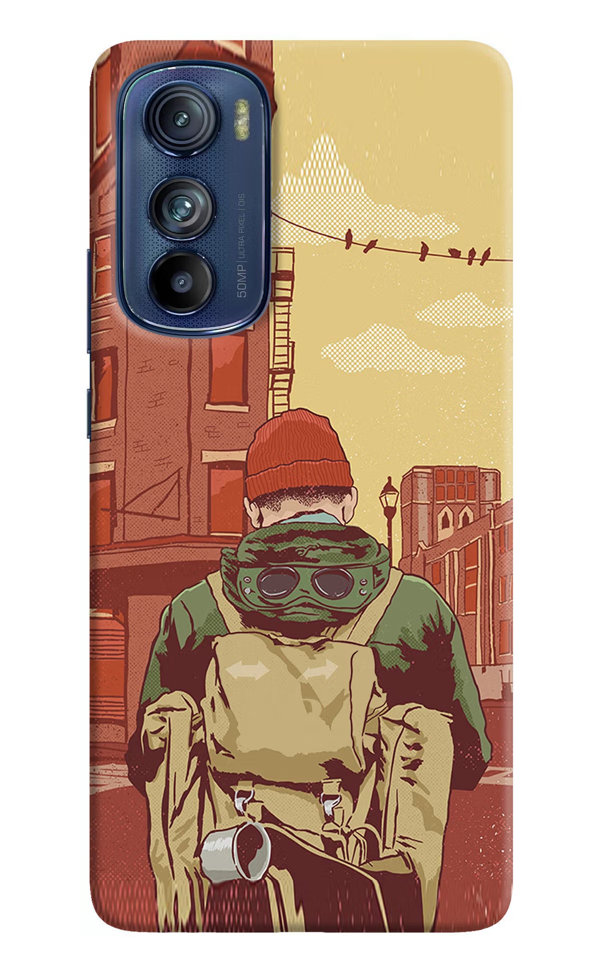 Adventurous Moto Edge 30 Hard Case Back Cover by Casekaro