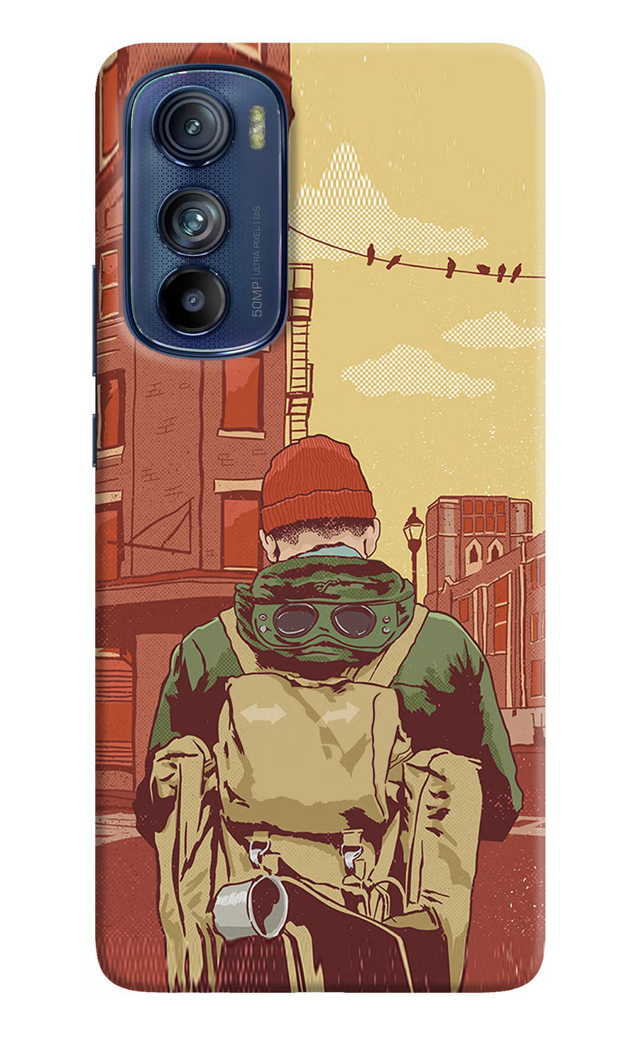 Adventurous Moto Edge 30 Back Cover, Hard case