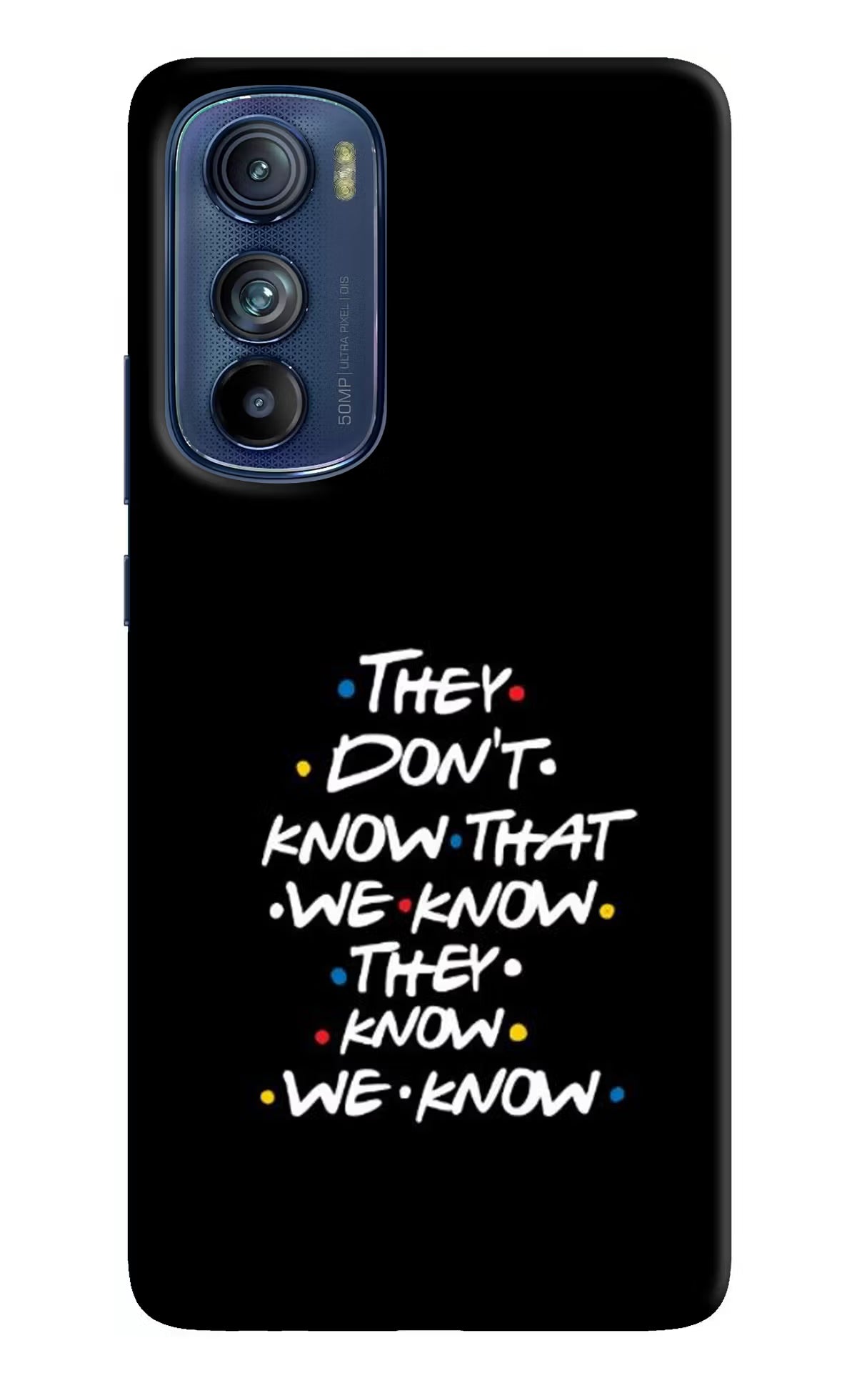 FRIENDS Dialogue Moto Edge 30 Hard Case Back Cover by Casekaro