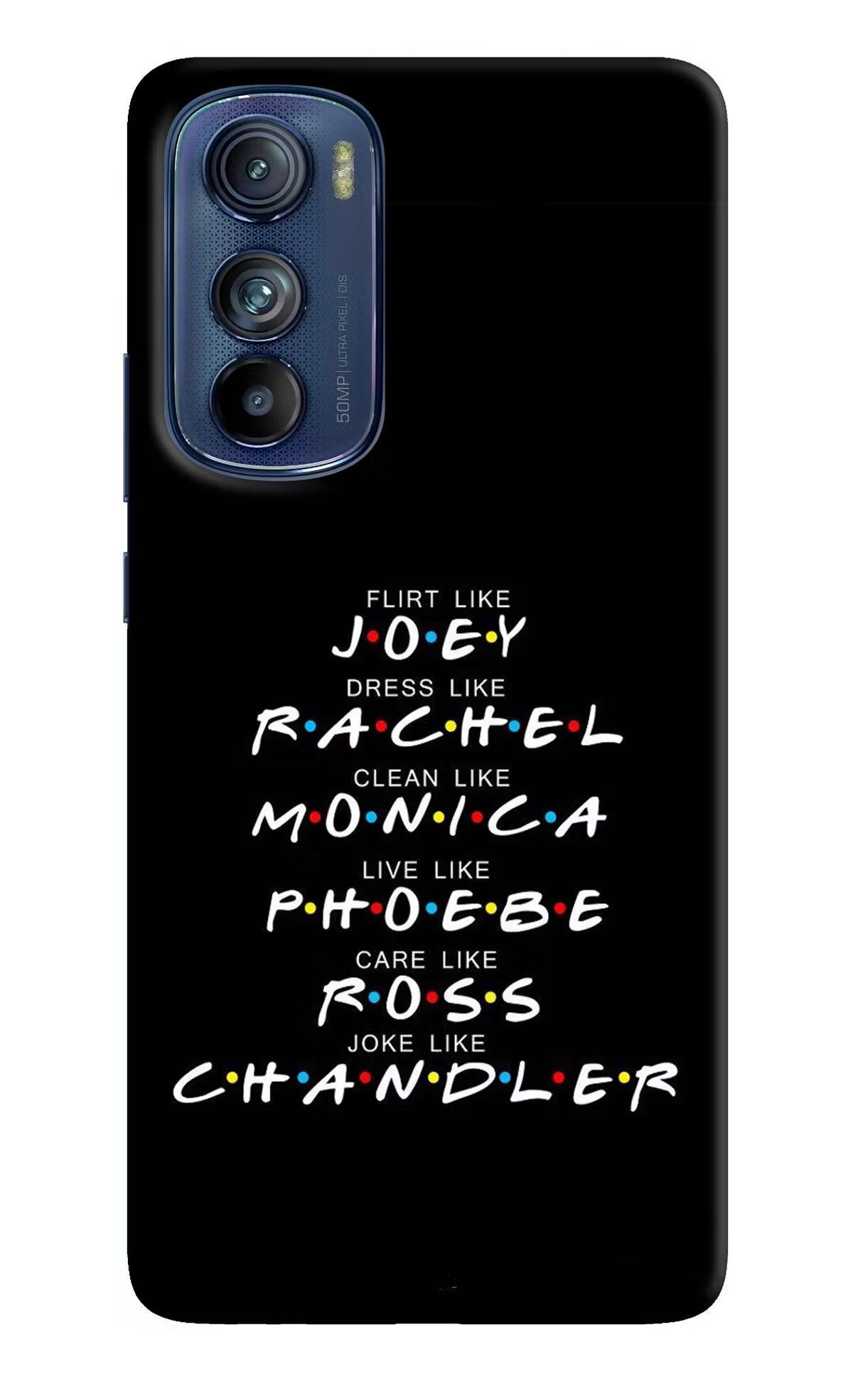 FRIENDS Character Moto Edge 30 Hard Case Back Cover by Casekaro