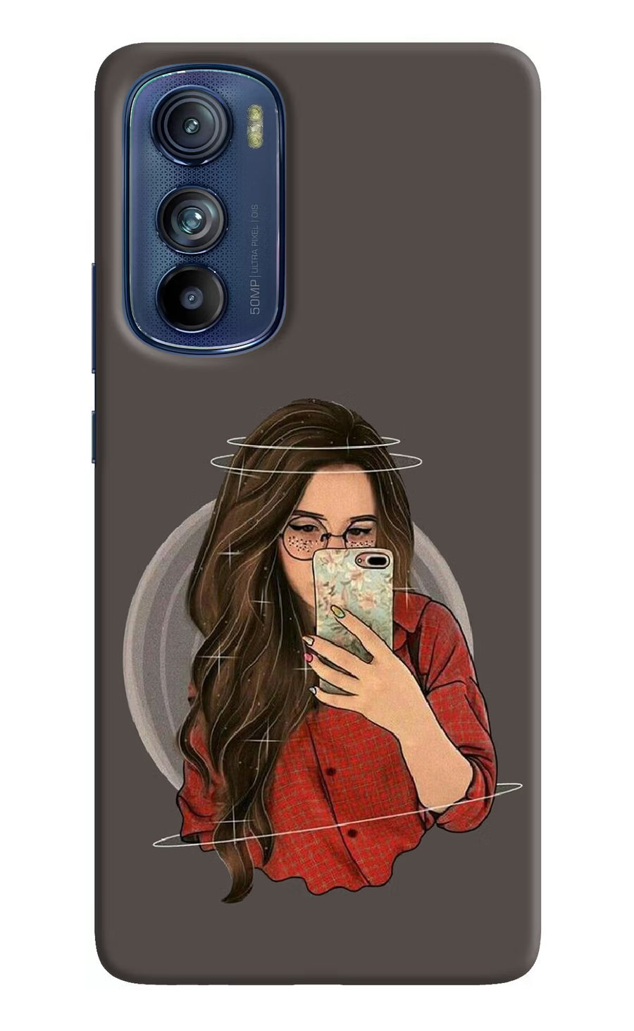 Selfie Queen Moto Edge 30 Back Cover, Hard case