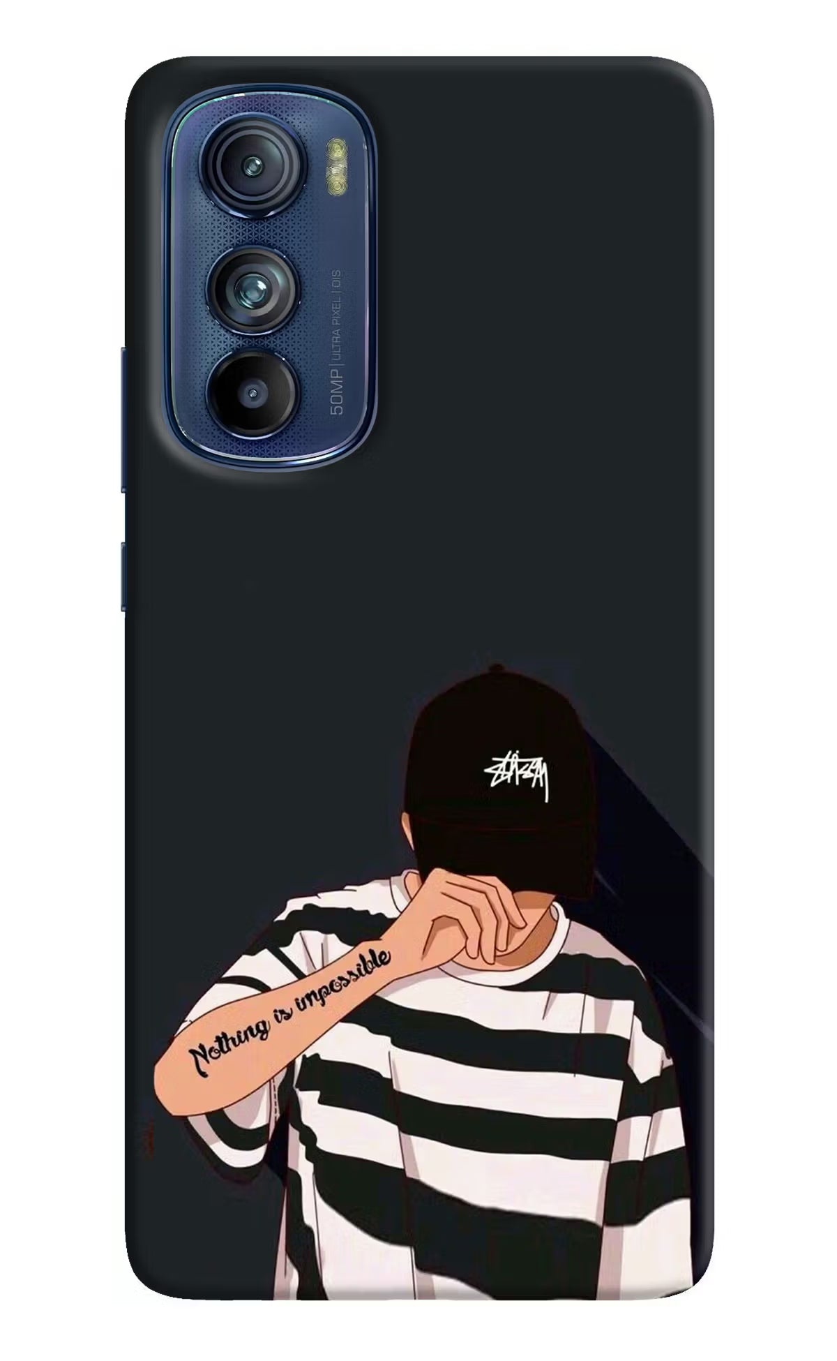 Aesthetic Boy Moto Edge 30 Hard Case Back Cover by Casekaro