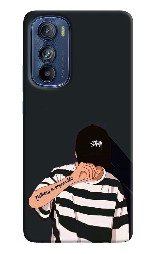Aesthetic Boy Moto Edge 30 Hard Case Back Cover by Casekaro