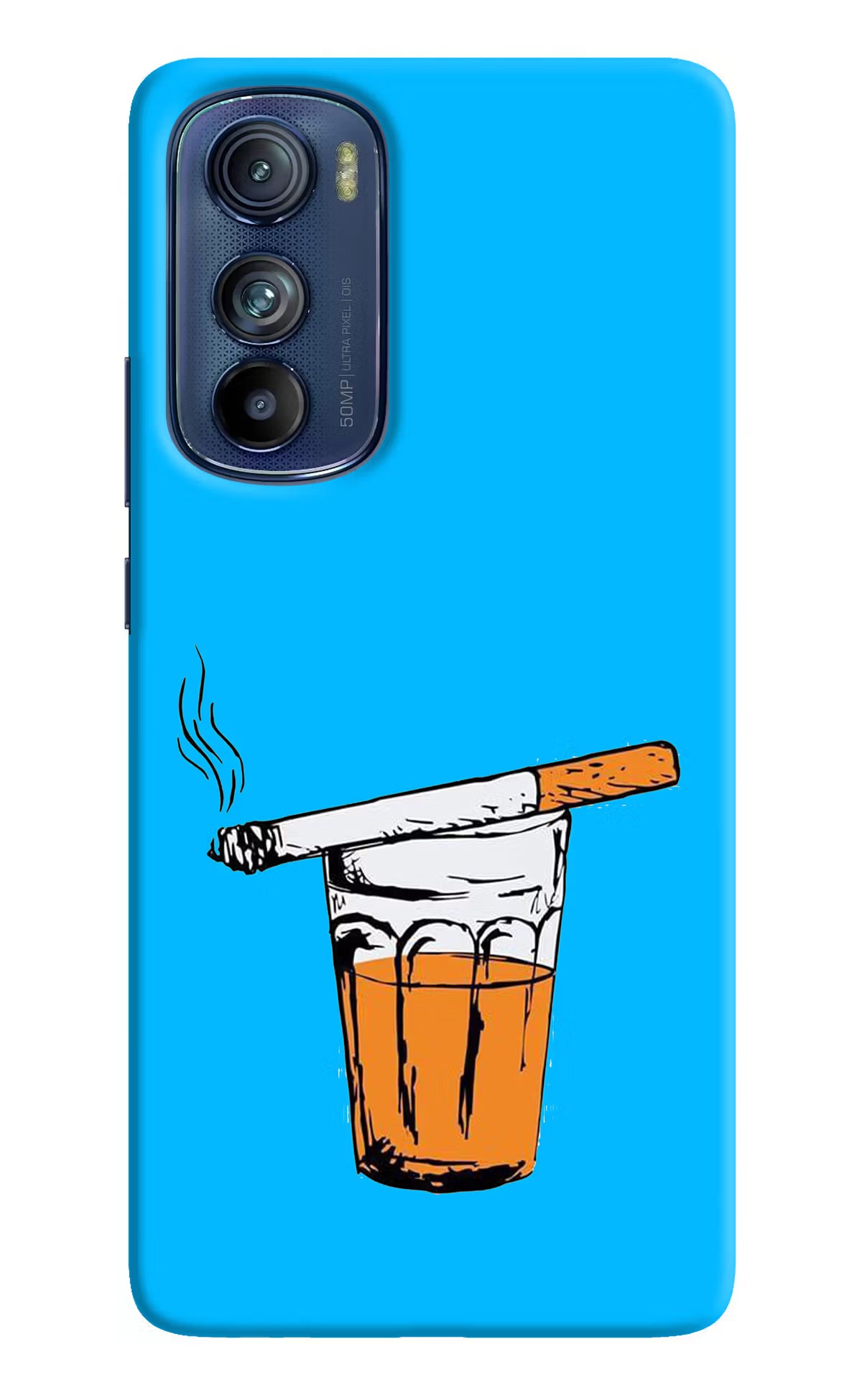 Chai Sutta Moto Edge 30 Hard Case Back Cover by Casekaro