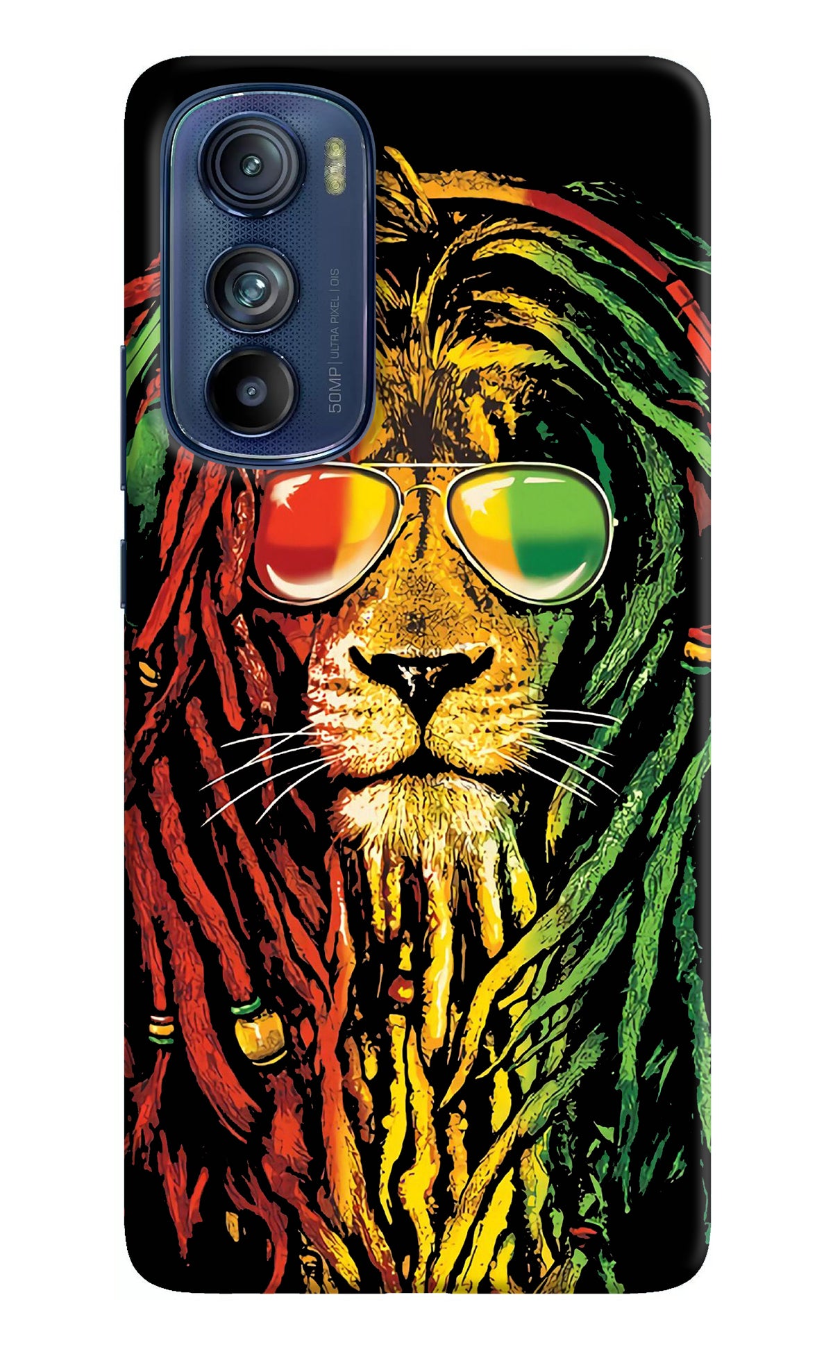 Rasta Lion Moto Edge 30 Back Cover