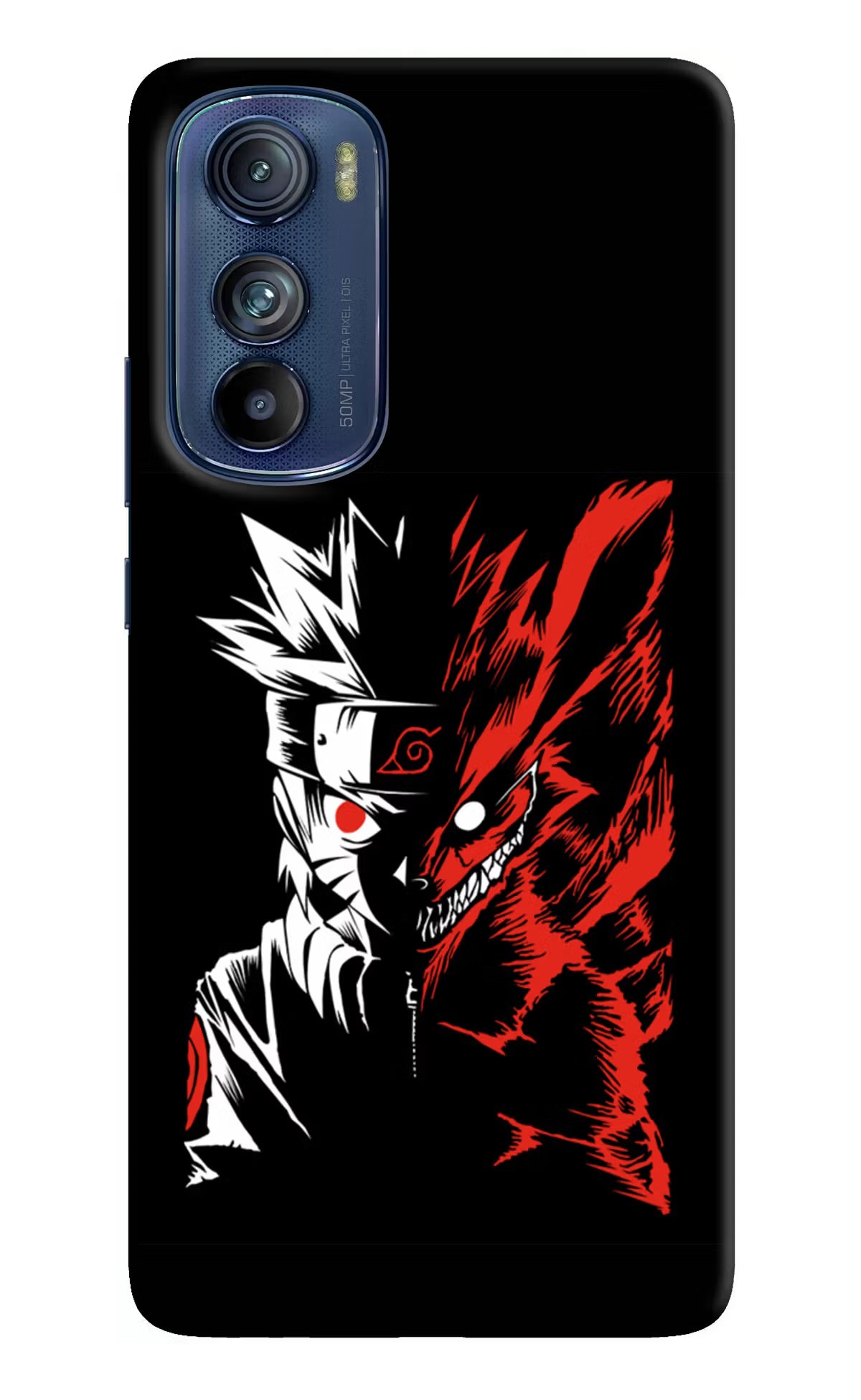 Naruto Two Face Moto Edge 30 Hard Case Back Cover by Casekaro