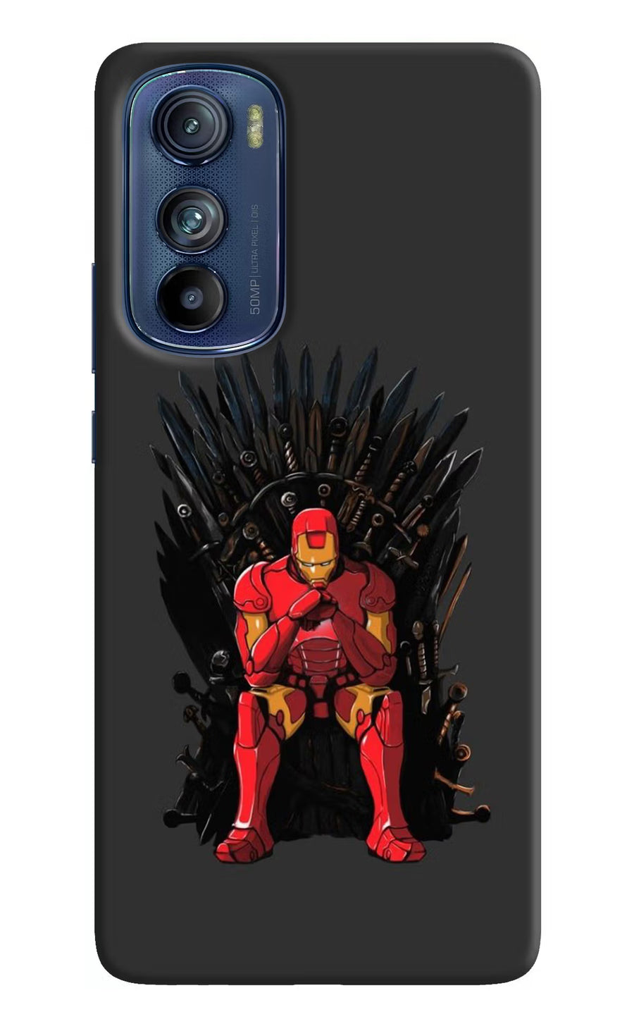 Ironman Throne Moto Edge 30 Back Cover, Hard case