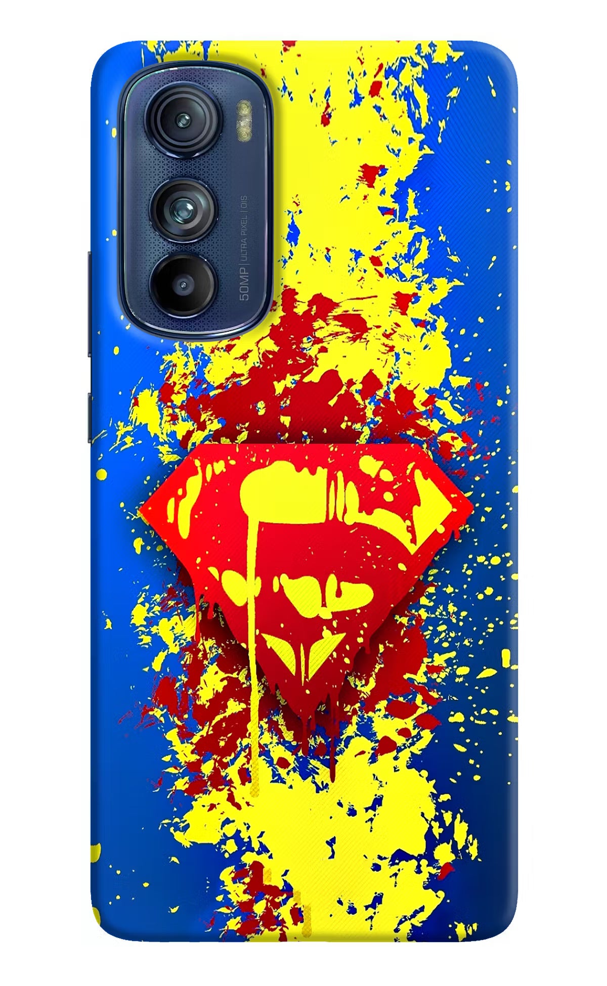 Superman logo Moto Edge 30 Hard Case Back Cover by Casekaro