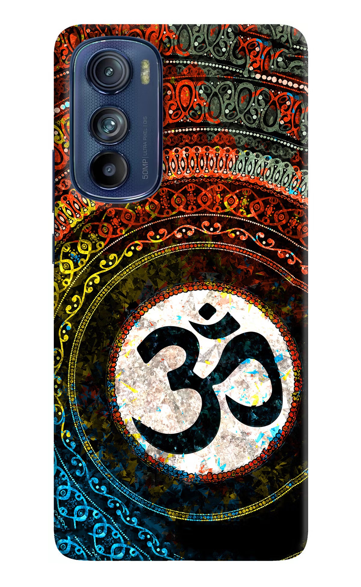 Om Cultural Moto Edge 30 Hard Case Back Cover by Casekaro