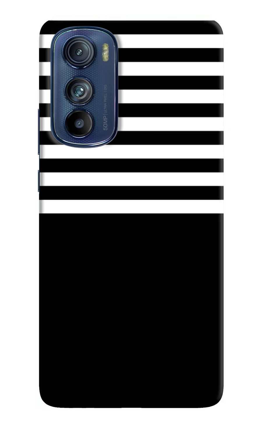 Black and White Print Moto Edge 30 Back Cover, Hard case