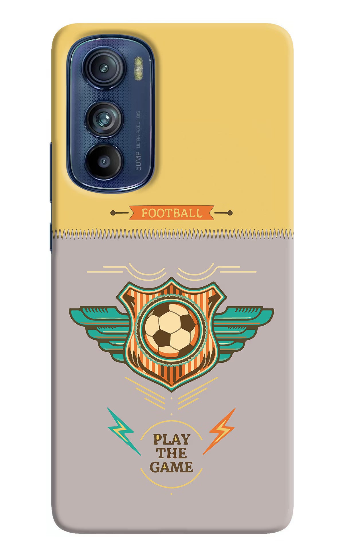 Football Moto Edge 30 Hard Case Back Cover by Casekaro