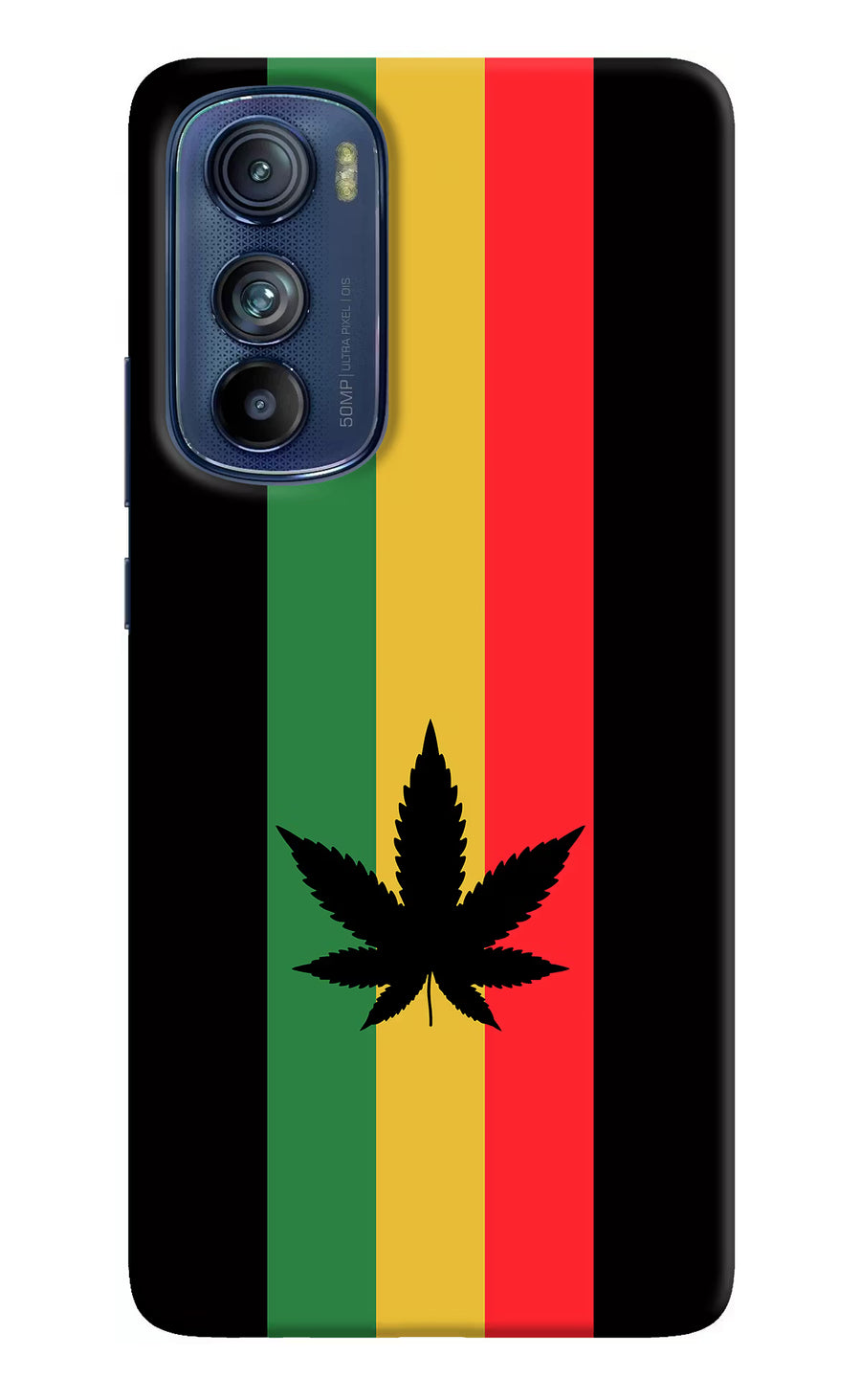Weed Flag Moto Edge 30 Back Cover, Hard case
