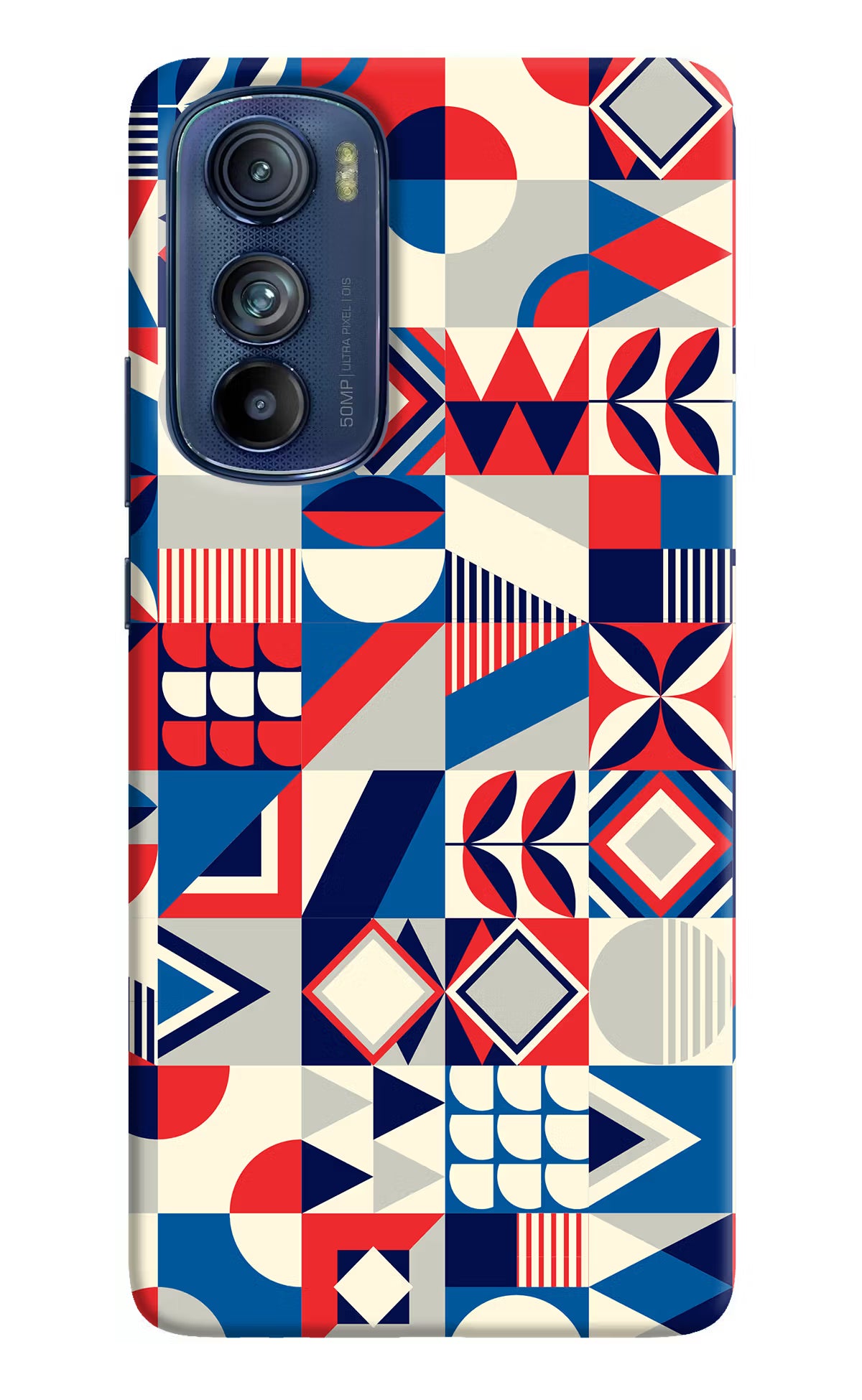 Colorful Pattern Moto Edge 30 Hard Case Back Cover by Casekaro