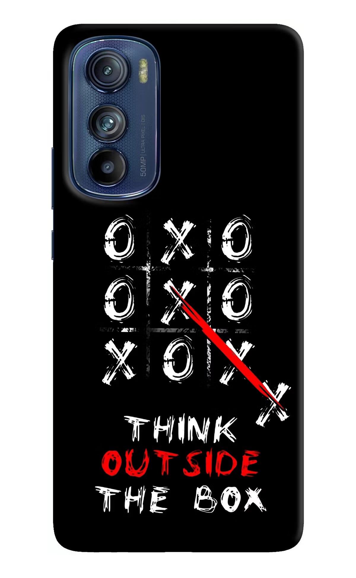 Think out of the BOX Moto Edge 30 Hard Case Back Cover by Casekaro