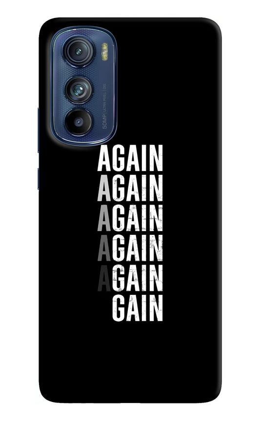 Again Again Gain Moto Edge 30 Hard Case Back Cover by Casekaro