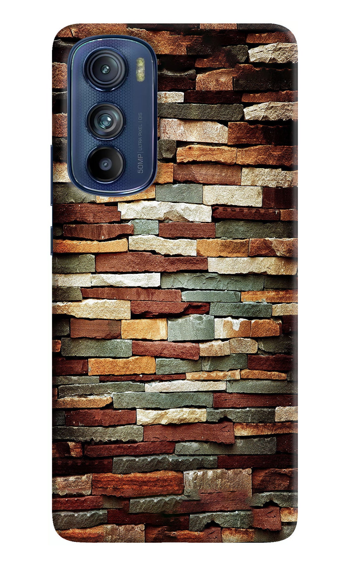 Bricks Pattern Moto Edge 30 Back Cover