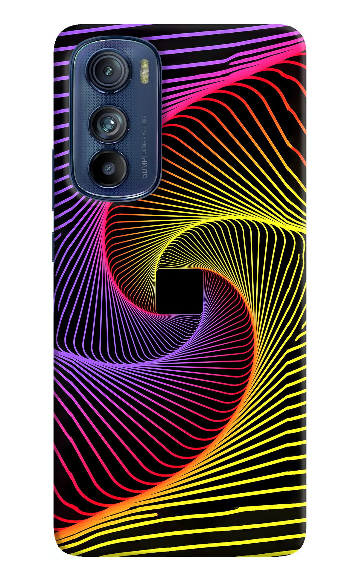 Colorful Strings Moto Edge 30 Back Cover