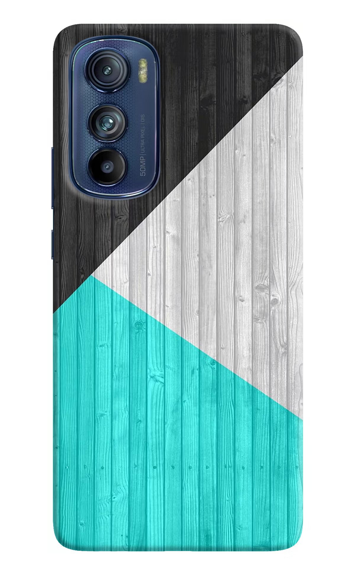Wooden Abstract Moto Edge 30 Hard Case Back Cover by Casekaro