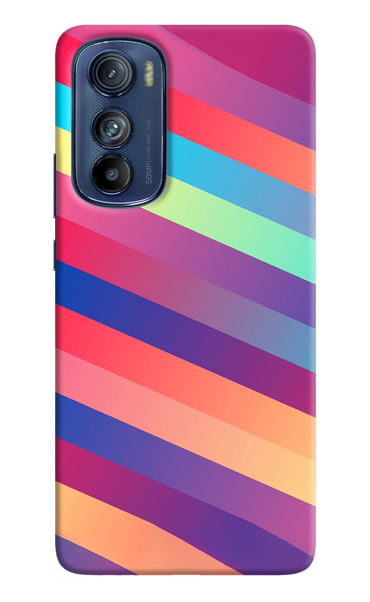 Stripes color Moto Edge 30 Back Cover