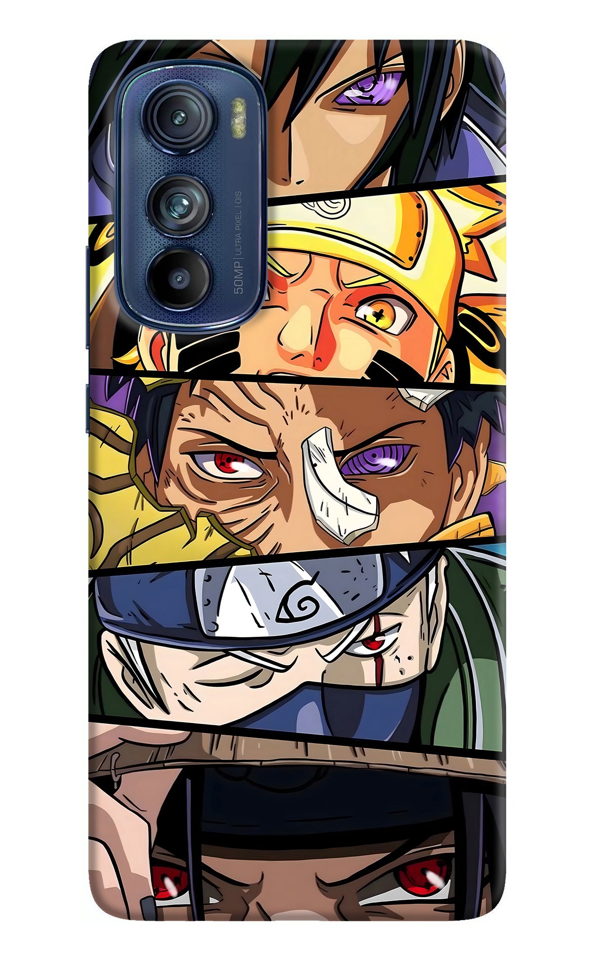 Naruto Character Moto Edge 30 Back Cover