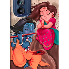 Radhe Krishna Moto Edge 30 Hard Case Back Cover by Casekaro