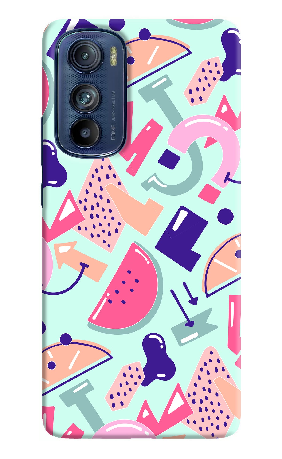 Doodle Pattern Moto Edge 30 Back Cover