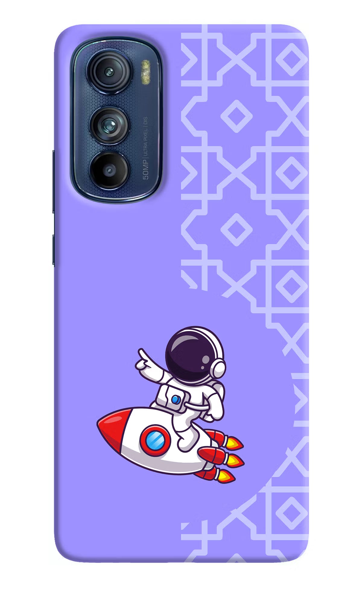Cute Astronaut Moto Edge 30 Hard Case Back Cover by Casekaro