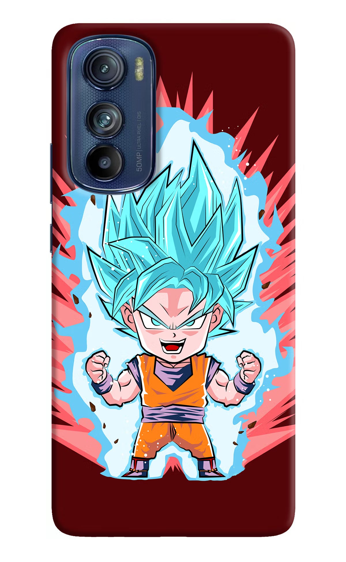 Goku Little Moto Edge 30 Hard Case Back Cover by Casekaro
