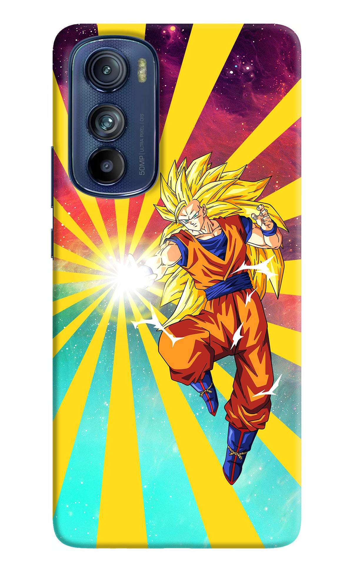 Goku Super Saiyan Moto Edge 30 Back Cover