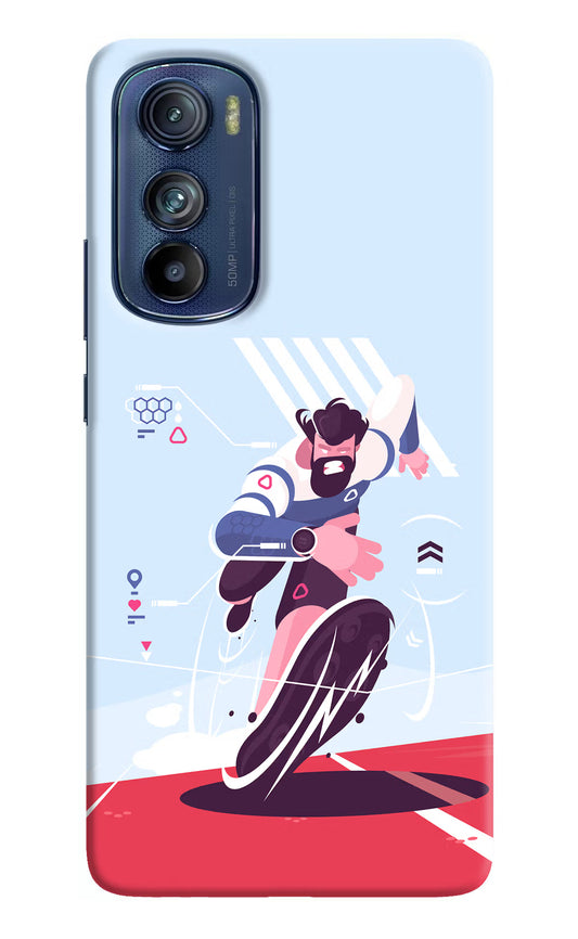 Run Pro Moto Edge 30 Hard Case Back Cover by Casekaro