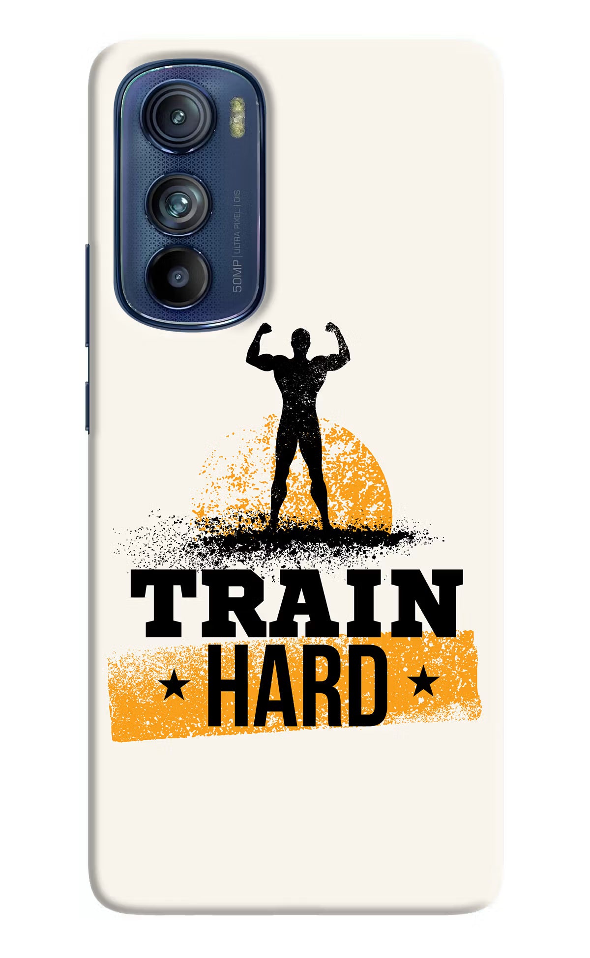 Train Hard Moto Edge 30 Hard Case Back Cover by Casekaro