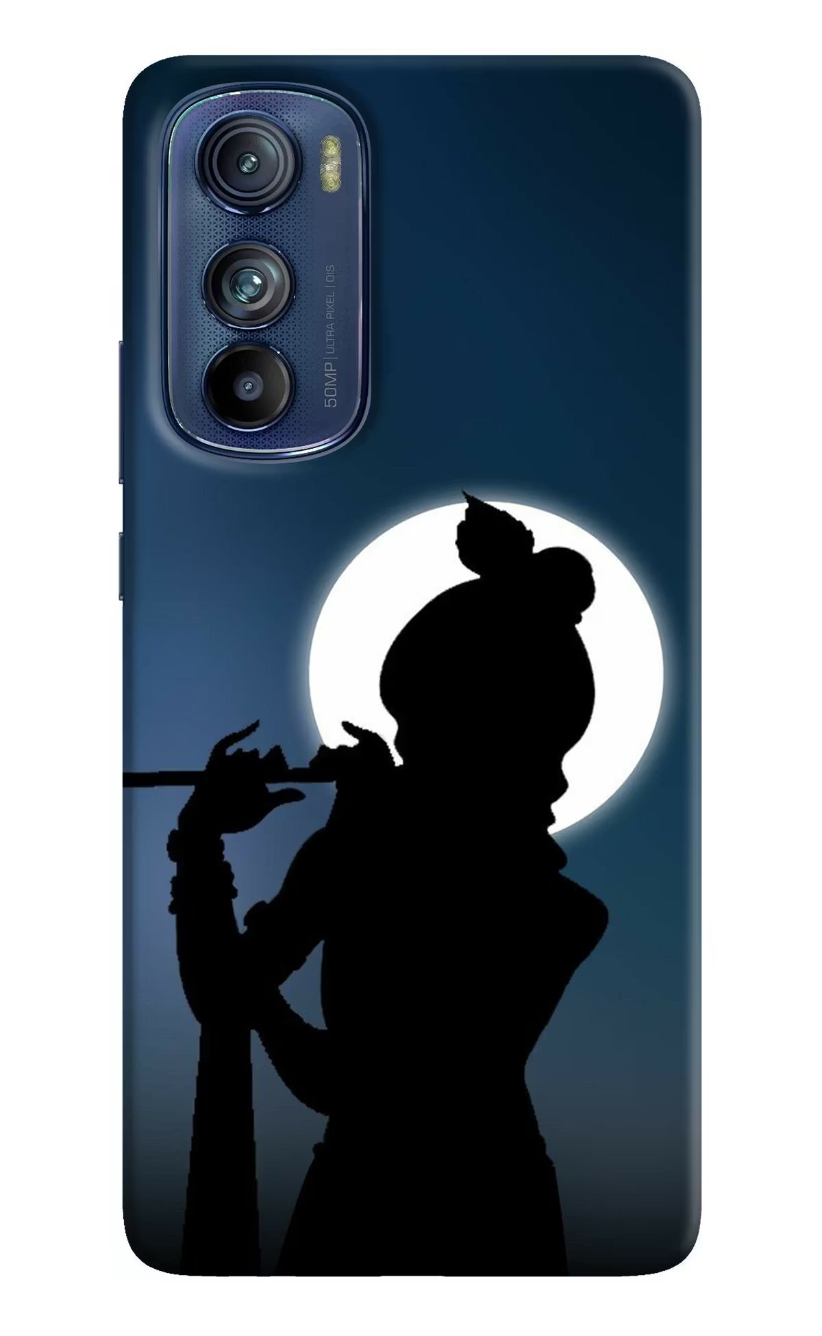 Shri Krishna Silhouette Moto Edge 30 Hard Case Back Cover by Casekaro