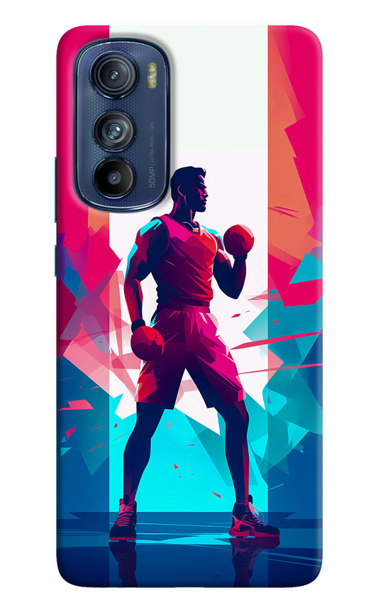 Champion Fighter (AI Generated) Moto Edge 30 Back Cover