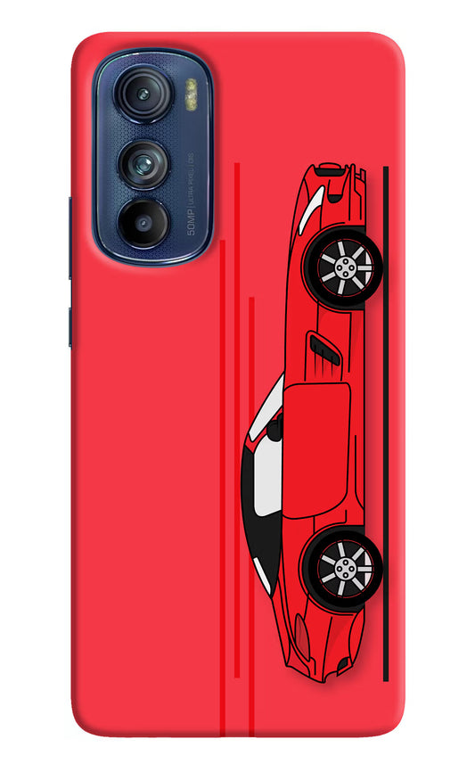Red Velocity Moto Edge 30 Hard Case Back Cover by Casekaro