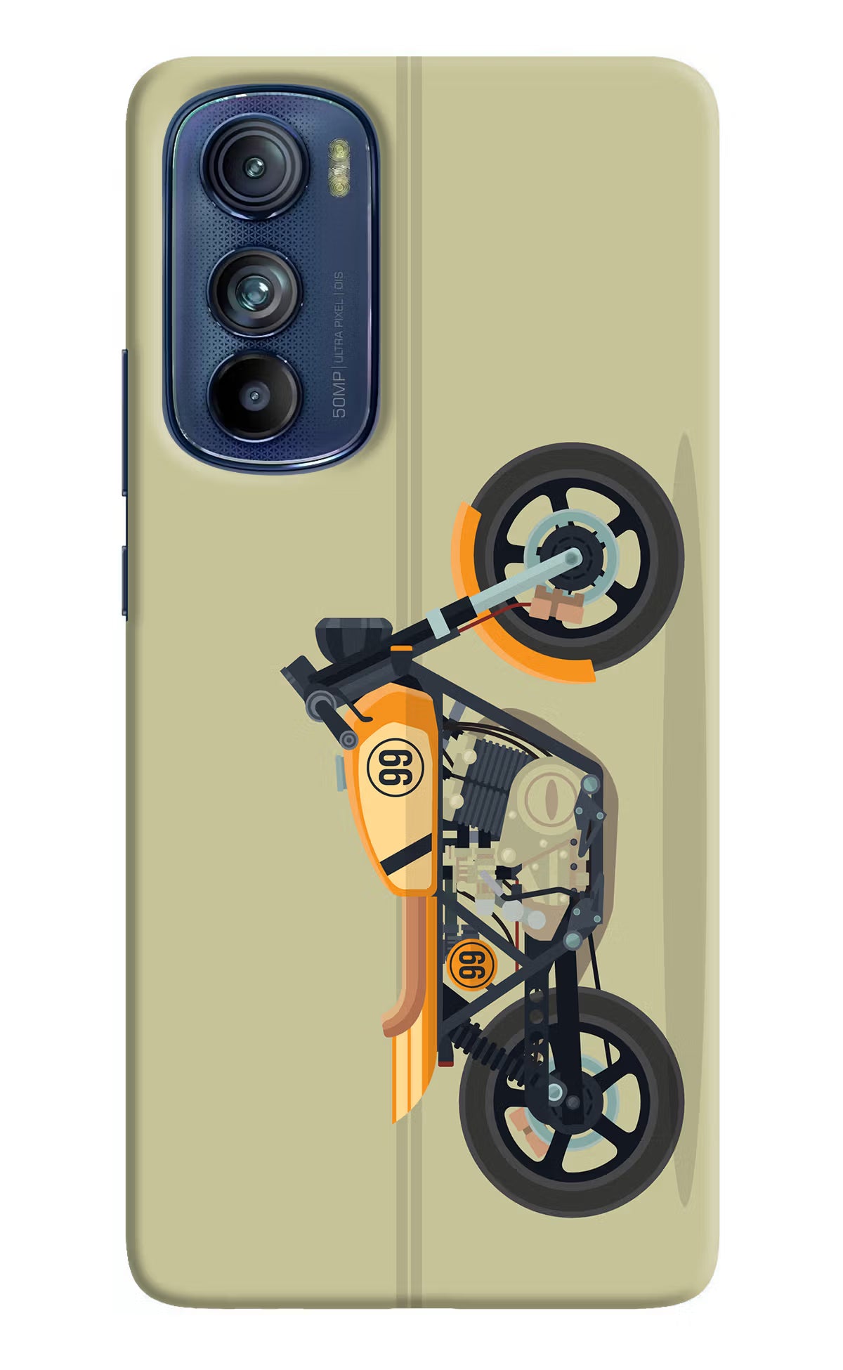 Vertical Speedster Moto Edge 30 Hard Case Back Cover by Casekaro