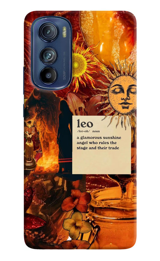 Leo Zodiac Moto Edge 30 Hard Case Back Cover by Casekaro