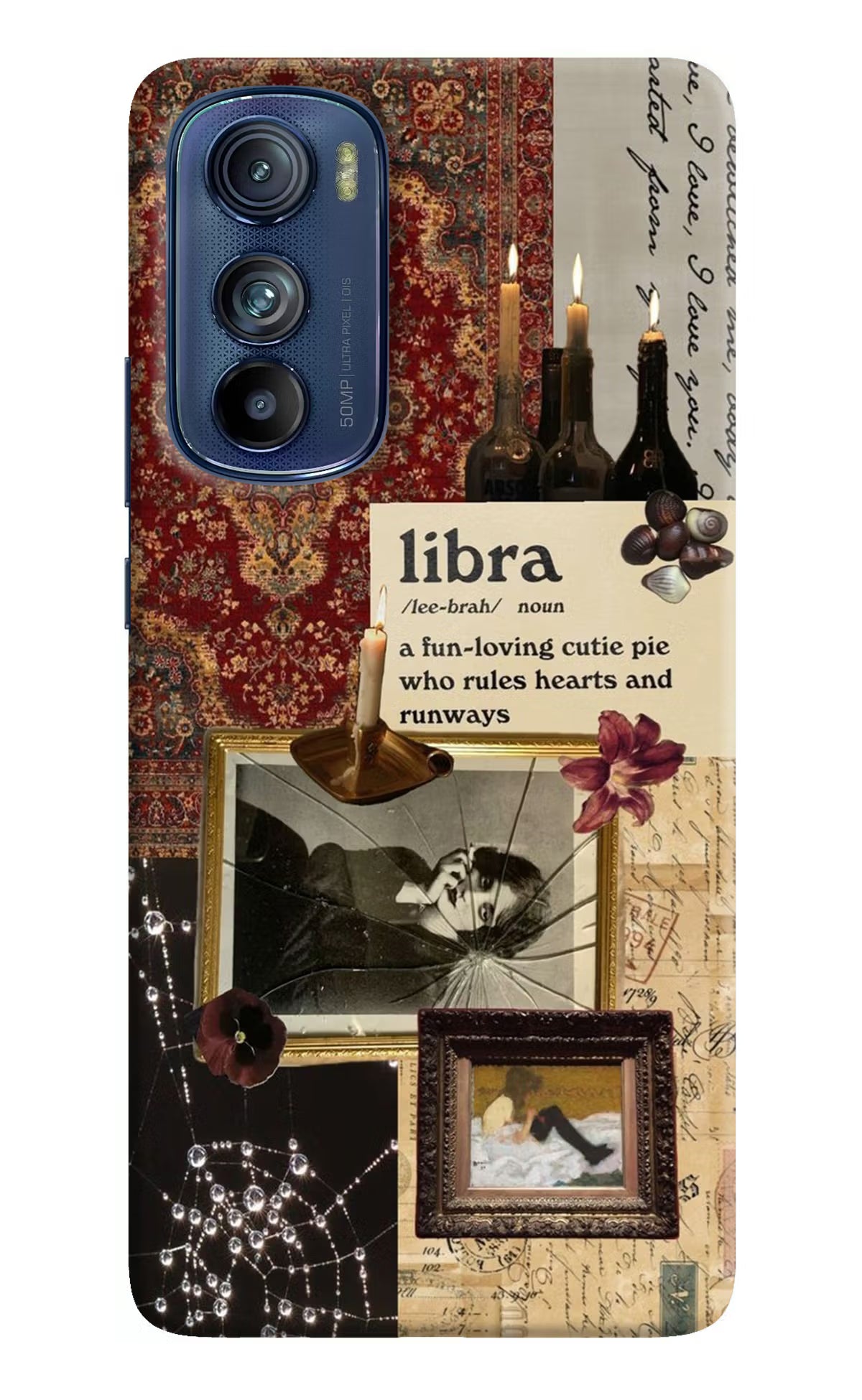Libra Zodiac Moto Edge 30 Hard Case Back Cover by Casekaro