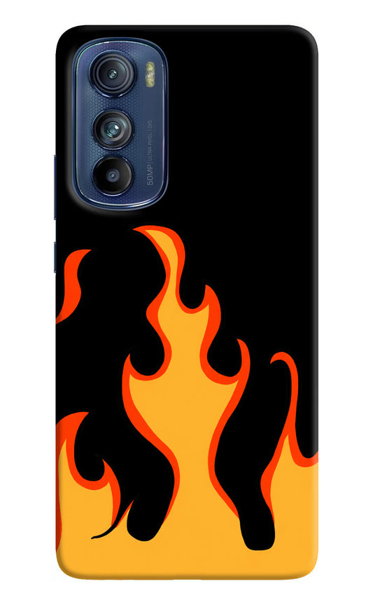 Fired Up – Black Moto Edge 30 Hard Case Back Cover by Casekaro