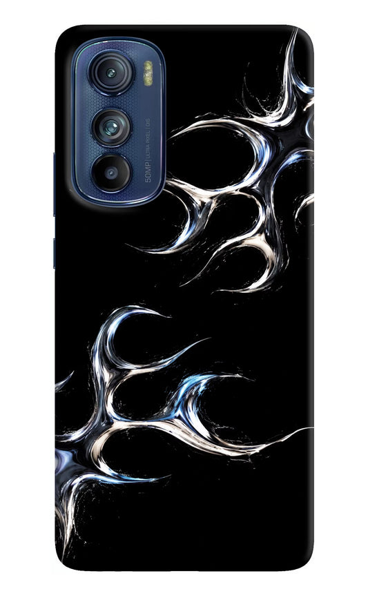 Chrome Tribal Moto Edge 30 Hard Case Back Cover by Casekaro