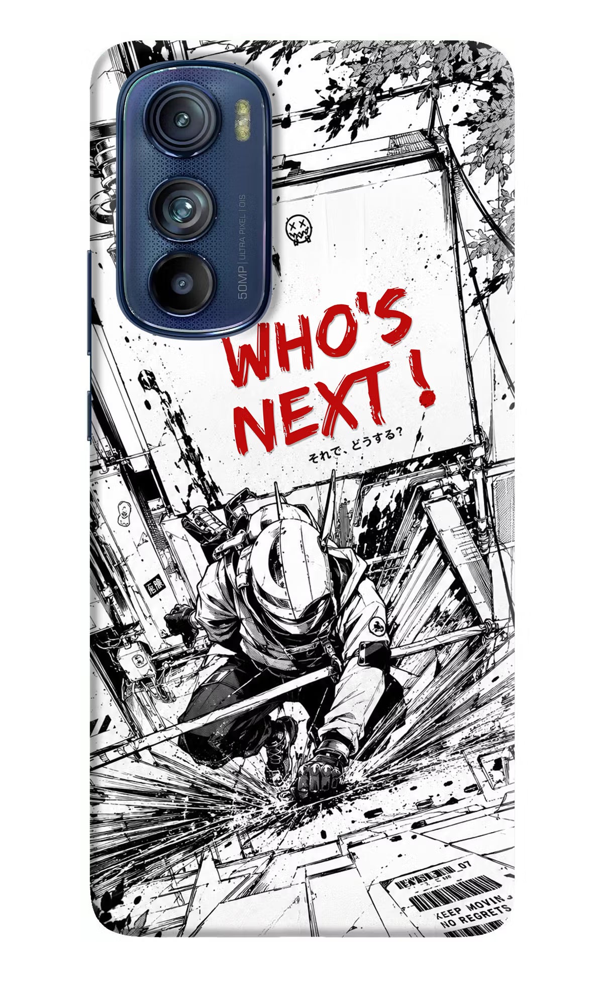 Who's Next Moto Edge 30 Hard Case Back Cover by Casekaro