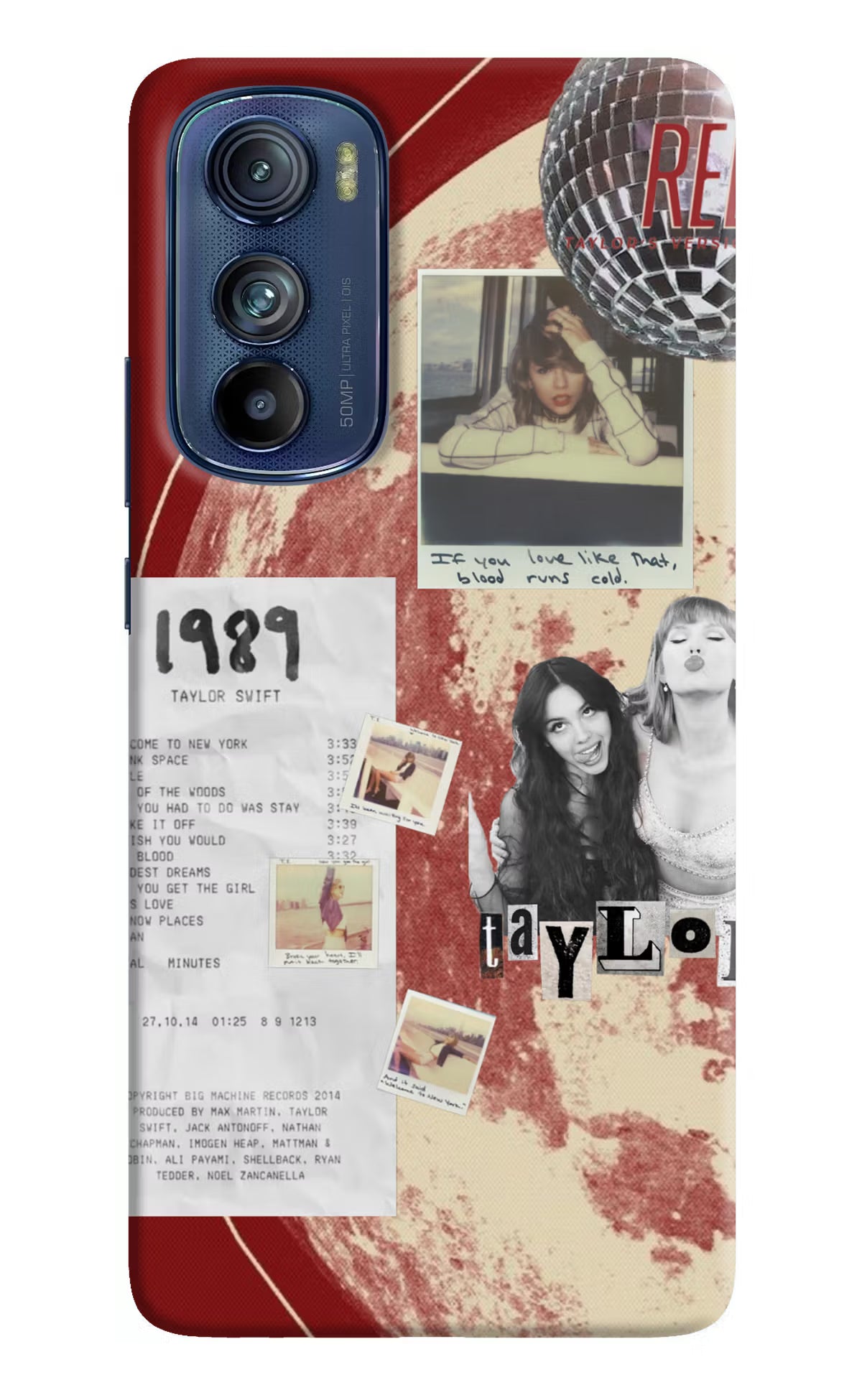 Taylor Swift Moto Edge 30 Back Cover