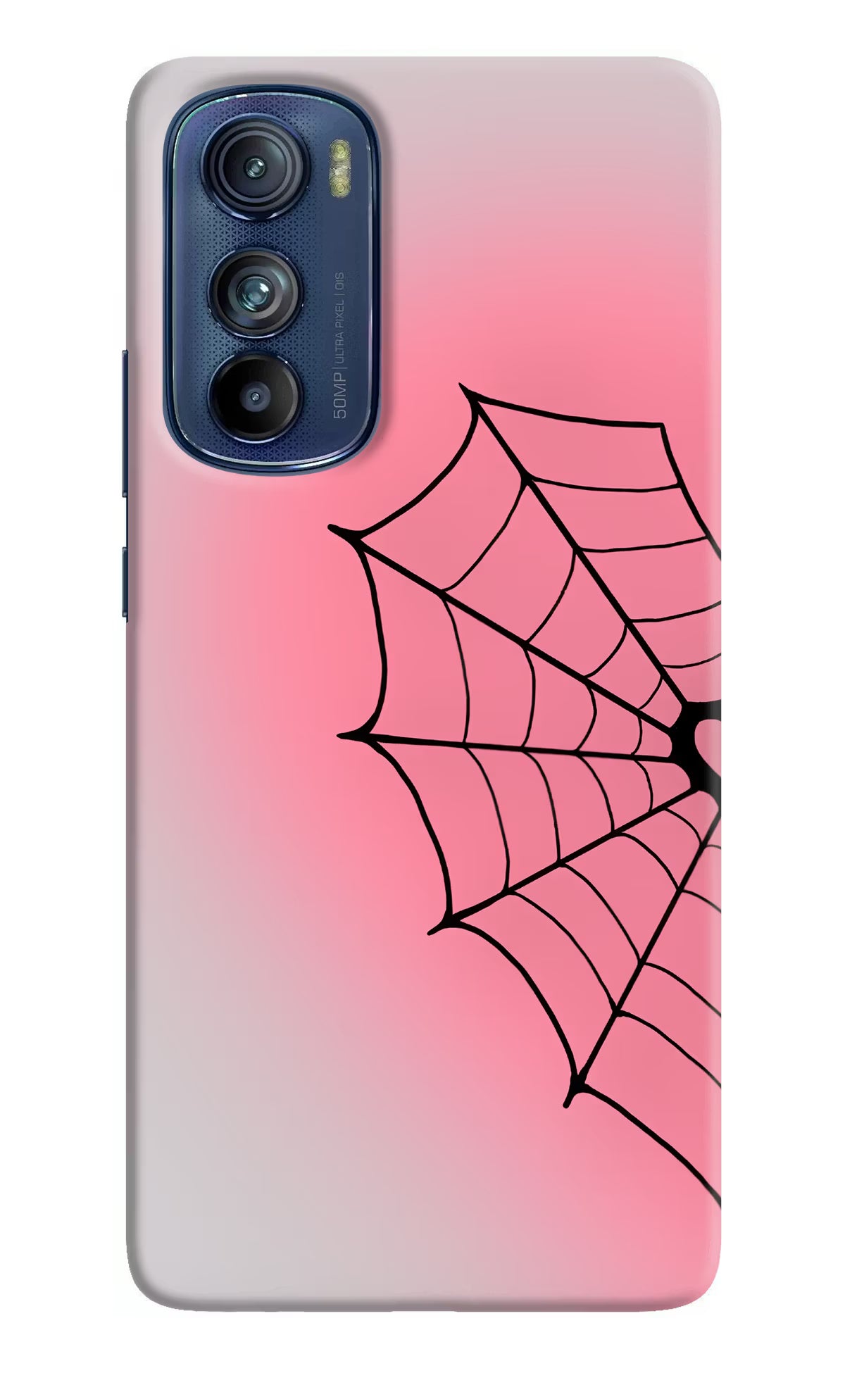 Pink Web Moto Edge 30 Back Cover