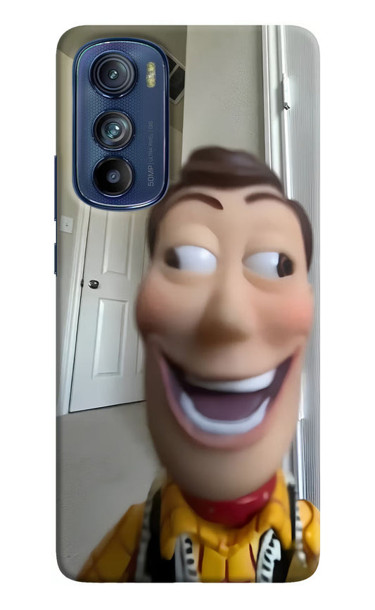 Side Eye Woody Moto Edge 30 Hard Case Back Cover by Casekaro