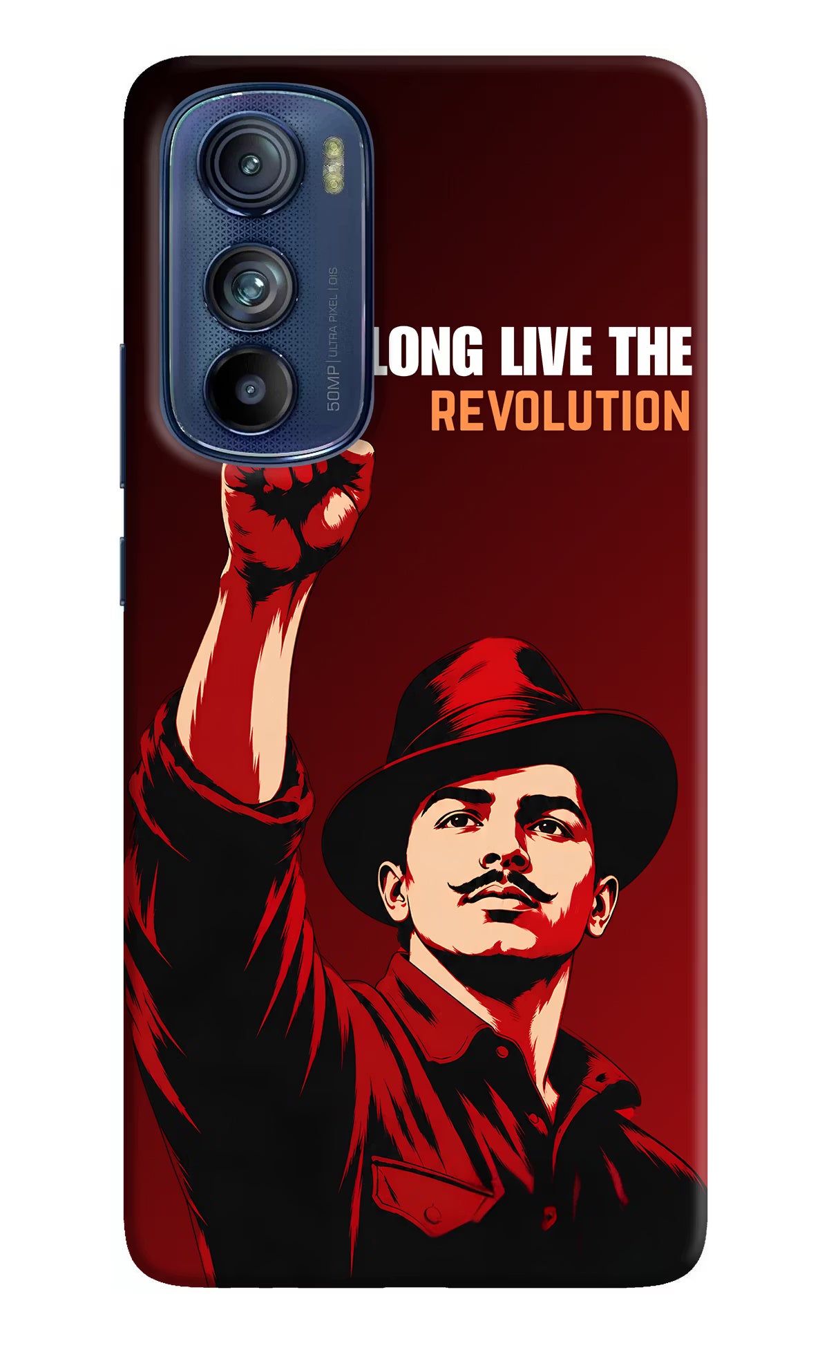 Bhagat Singh Revolution Moto Edge 30 Back Cover